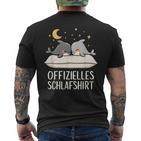 Official Sleep Dolphin Dolphins T-Shirt mit Rückendruck