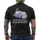 Official Sleep Samoyed Samoyed Samoyed Owner T-Shirt mit Rückendruck