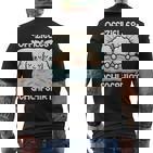 Offizielles Schlaf Pudel Schlafanzug Morgenmuffel Hund T-Shirt mit Rückendruck