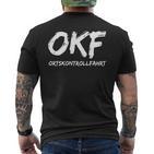 Okf Ortskontrollfahrt Minimalist T-Shirt mit Rückendruck