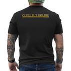 Oldie But Goldie  Gag Golden Lettering Grandpa Dad T-Shirt mit Rückendruck