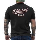 Oldschool 1972Intage Birthday S T-Shirt mit Rückendruck