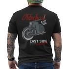 Oldschool Schwalbe Tuning Kr51 Simson Ddr Mofa Moped T-Shirt mit Rückendruck