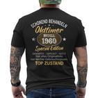 Oldtimer Baujahr 1960 Geborenintage 1960 Birthday S T-Shirt mit Rückendruck