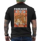 Pankakke Naughty Pancake Bukakke Ecchi Hentai Pun T-Shirt mit Rückendruck