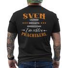 Personalised Sven Magnificent S T-Shirt mit Rückendruck