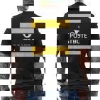 Postman Costume Post Carnival Postman T-Shirt mit Rückendruck