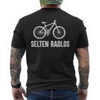 Rare Radlos Bicycle Cycling Road Bike E-Bike Mountain Bike T-Shirt mit Rückendruck