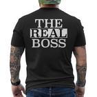 The Real Boss  T-Shirt mit Rückendruck