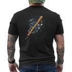 Recorder Instrument Orchestra Musician T-Shirt mit Rückendruck