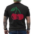 With Red Cherry T-Shirt mit Rückendruck