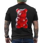 Red Gummy Bear T-Shirt mit Rückendruck