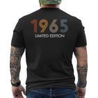 Retro 58 Yearsintage 1965 Limited Edition 58Th Birthday T-Shirt mit Rückendruck