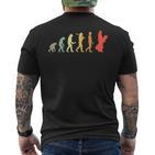 Retro Snowboard Evolution For Snowboarder T-Shirt mit Rückendruck