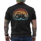 Retro Trekker Farmer Tractor T-Shirt mit Rückendruck