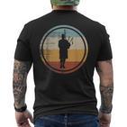 Retrointage Bagpipe Musician Bagpipe Player T-Shirt mit Rückendruck