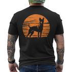 Retrointage Working Kelpie Dog T-Shirt mit Rückendruck