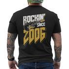 Rockin' Since 2006Intage Rock Music Fan 17Th Birthday T-Shirt mit Rückendruck