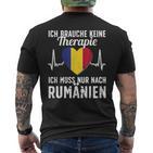 Rumänische Flagge I Rumänien Urlaub I Rumänien T-Shirt mit Rückendruck