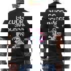 Sächsisch Mundart Diealekt T-Shirt mit Rückendruck