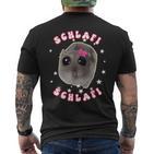 Sad Hamster Schlafi Pyjamas Cute Hamstie Meme T-Shirt mit Rückendruck