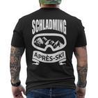 Schladming Apres Ski Holiday Skiers Apres-Ski Party T-Shirt mit Rückendruck