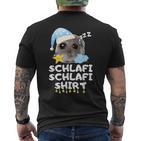 Schlafi Schlafi Sad Hamster Cute Hamstie T-Shirt mit Rückendruck