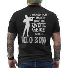 Secondiolin Classic Orchestra Musician T-Shirt mit Rückendruck