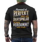 Skatspieler Skat Card Games Slogan T-Shirt mit Rückendruck