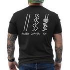 Skiing Raser Carver Ich Après-Ski T-Shirt mit Rückendruck