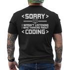 Software Computer Programmer Costume Nerds Science Coding T-Shirt mit Rückendruck