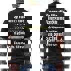 Sorry Für Dieerspätung Lustiges Wortwitz Statement Fun T-Shirt mit Rückendruck
