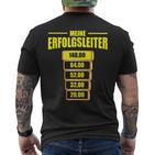 Spielothek Spielhalle Risikoleiter Meine Erfolgsleiter T-Shirt mit Rückendruck