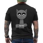 Sprunki Grey T-Shirt mit Rückendruck