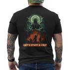 Lets Start A Cultintage Cosmic Horror Cthulhu Cult T-Shirt mit Rückendruck