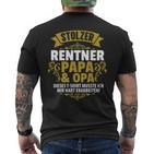 Stolzer Pensioner Papa Grandpa Retirement Pension T-Shirt mit Rückendruck