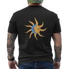 Sun And Moon Couple  Top Fashion T-Shirt mit Rückendruck