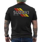 Suzuki Japanese Surname Retrointage T-Shirt mit Rückendruck