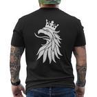 Sweden Flag Griffin Crest T-Shirt mit Rückendruck