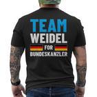 Team Alice Weidel For Bundeskanzler T-Shirt mit Rückendruck