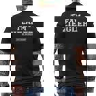 Team Ziegler Stolzer Familienname Nachname Geschenk T-Shirt mit Rückendruck