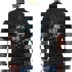 Techno Plattenspieler Und Discoball Outfits Retro Disco Ball Party Schwarz S Disco- T-Shirt mit Rückendruck