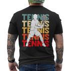 Tennis Tennis Player Boys Children T-Shirt mit Rückendruck