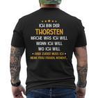 Thorsten First Name T-Shirt mit Rückendruck