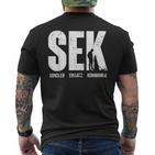 Treasure Hunt With Metal Detector Sondler T-Shirt mit Rückendruck