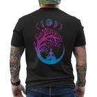 Tree Of Life Spiritual Moon Phases Yoga T-Shirt mit Rückendruck