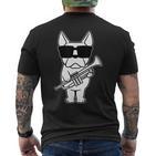 Trumpet Player Brass Musician Dog With Trumpet T-Shirt mit Rückendruck