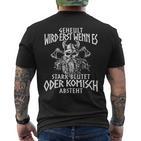 Viking Nordic Compass Wolf Nordic Germanic Midgard T-Shirt mit Rückendruck