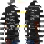 Vorsichtor Dem Jäger Der Fuchs Ist Harmlos Spruch T-Shirt mit Rückendruck