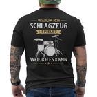 Warum Ich Drums Spiele Drummer T-Shirt mit Rückendruck